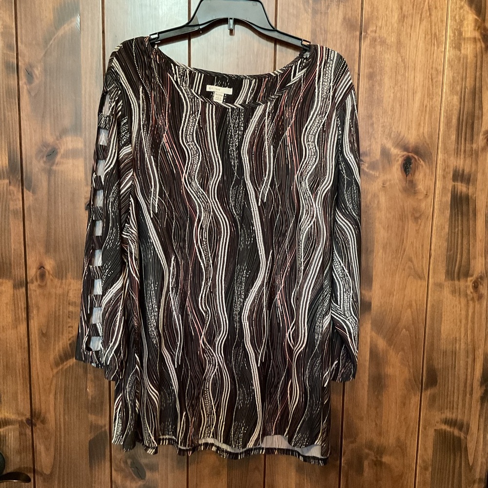 Cato Purple Patterned Blouse